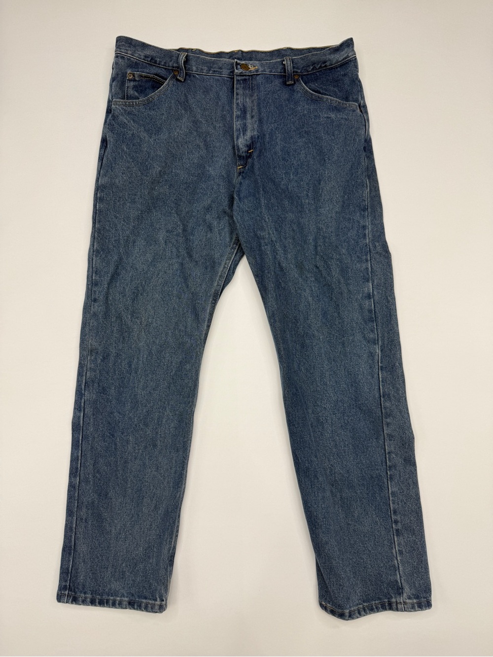 Wrangler Premium Quality Comfort Guaranteed Straight Leg Jeans Blue 38x30